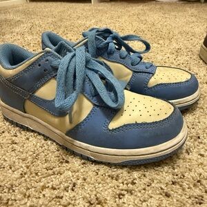 Low Dunk Kids Blue and Cream Sneakers